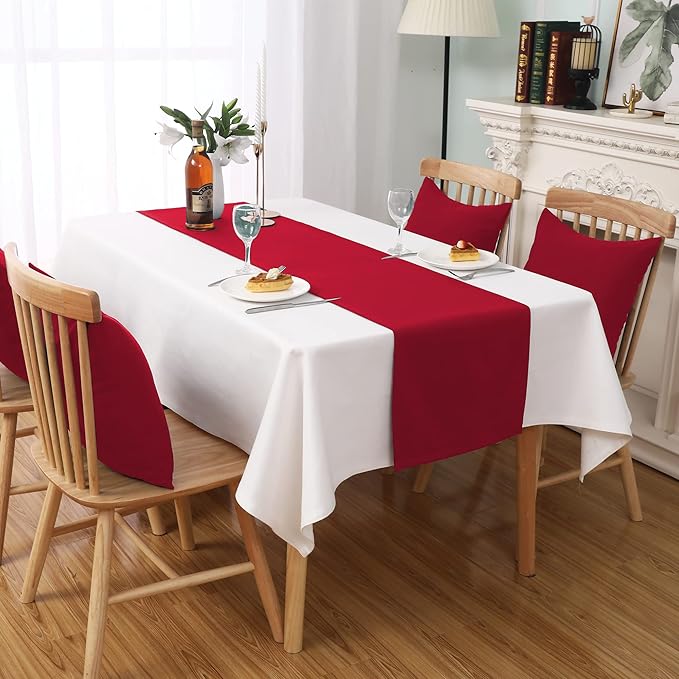 DUALIFE Red Table Runner 14 x 72 inch Divine - Image 6