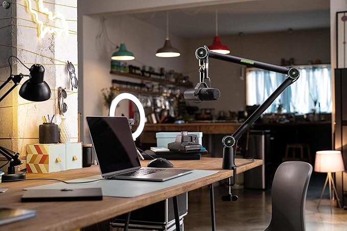 Shure by Gator Deluxe Articulating Desktop Podcasting Mic Boom Arm - Image 2
