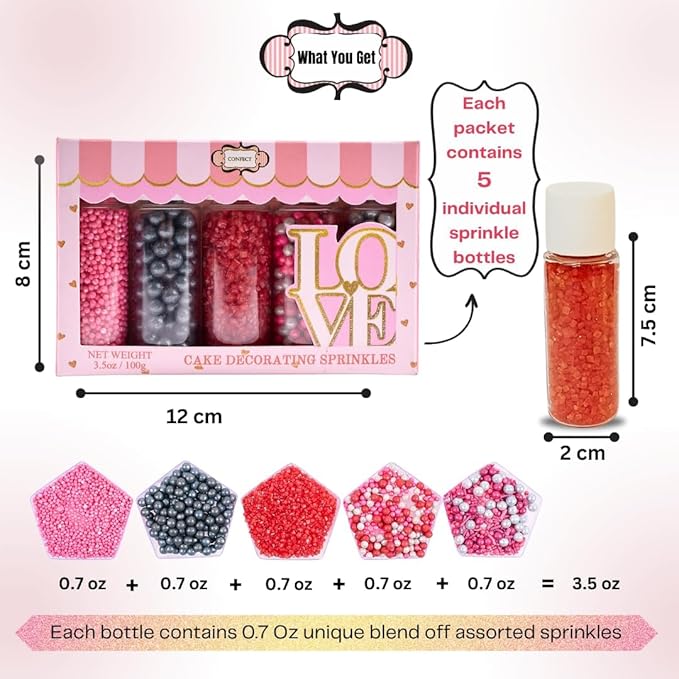Confect Casino Night Sprinkles Mix – Silver Disco Balls, Parties & Baking Decor - Image 4