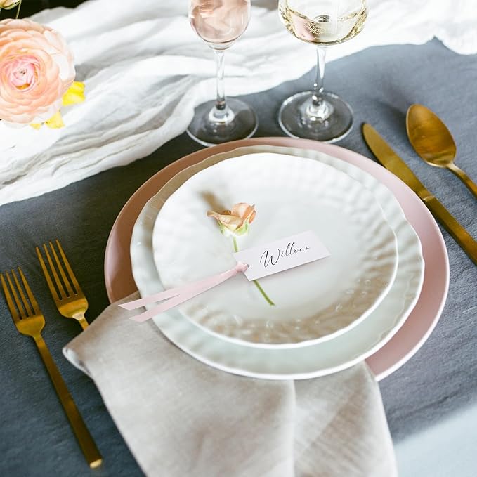 50 Pcs Name Place Cards for Table Setting Blank Wedding Place Cards - Image 7
