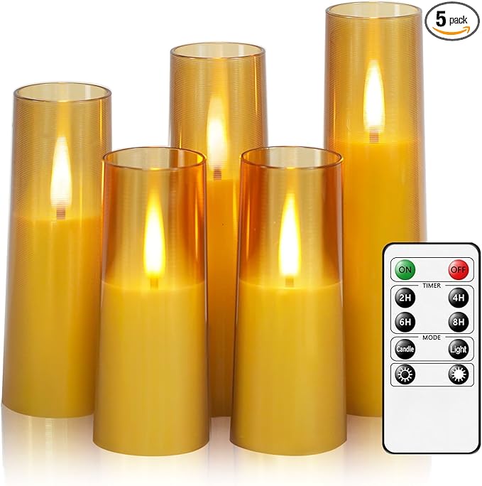 Flameless LED Candles, Upgraded Realistic Flickering Flame Battery Operated by FlamelessLEDCandles