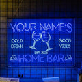Personalized Bar Signs with Your Name by LULMicaLedSign
