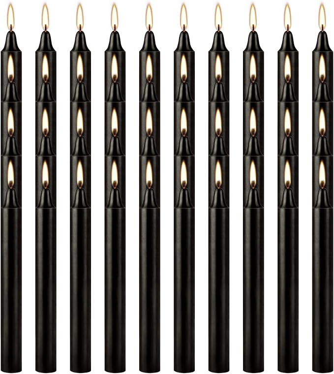 4 Inch, 40 Pack, Dripless Taper Candles, Smokeless Candles - Image 3