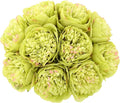 U'Artlines 10 Heads Artificial Peony Silk Flower Leaf Home Office Wedding Party by UArtlines