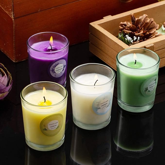 Scented Candles, Strawberry, Aromatherapy Candles, Soy Wax Glass Jar Candle - Image 7