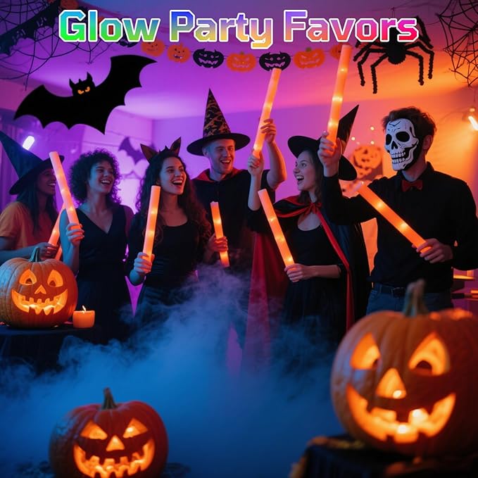 Foam Glow Sticks Bulk, Glow Party Supplies - Image 6