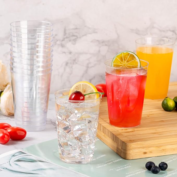 Goodluck 50PCS 12oz Clear Plastic Cups - Image 5