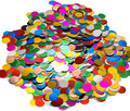 Multicolor Metallic Foil Confetti Round Dots Glitter Rainbow Table Confetti by SIPRKAICT