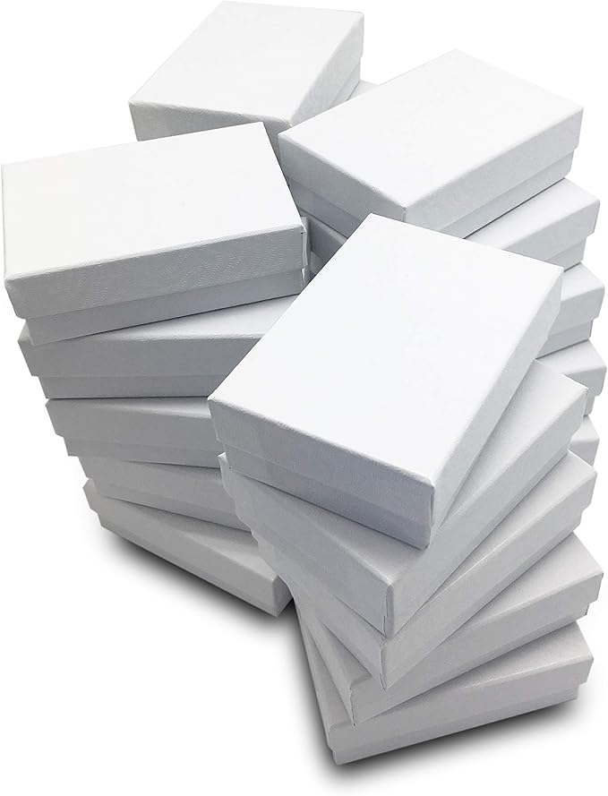 TheDisplayGuys - 25-Pack #53 Kraft Paper Cardboard Gift Boxes/Jewelry Cases w. - Image 8