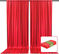 2 Panels Red Backdrop Curtain, 10 x 7 Feet Background Curtains by Zankubom