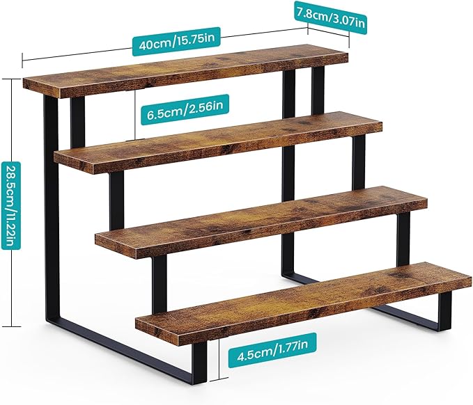 ELITEROO Cupcake Display Stand, 4 Tier Wooden Dessert Stand, Cookie Treat Stands - Image 6