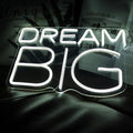 Dream-Big Neon Sign For Wall Decor In Bedroom or Bar, Dream Led Neon Sign For by vinray