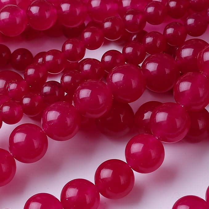 Rose Carnelian Stone Beads Gemstone Round Crystal Energy Jade Beads Stone Beads - Image 4