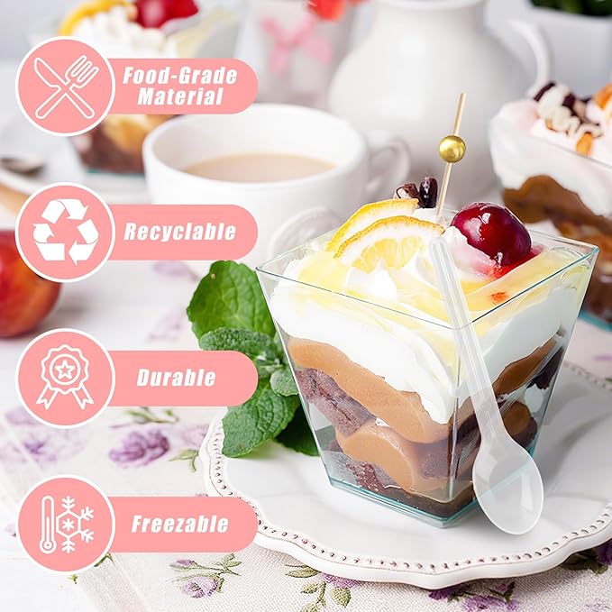 Kosotody 150 Pcs 5 OZ Dessert Cups - Image 7