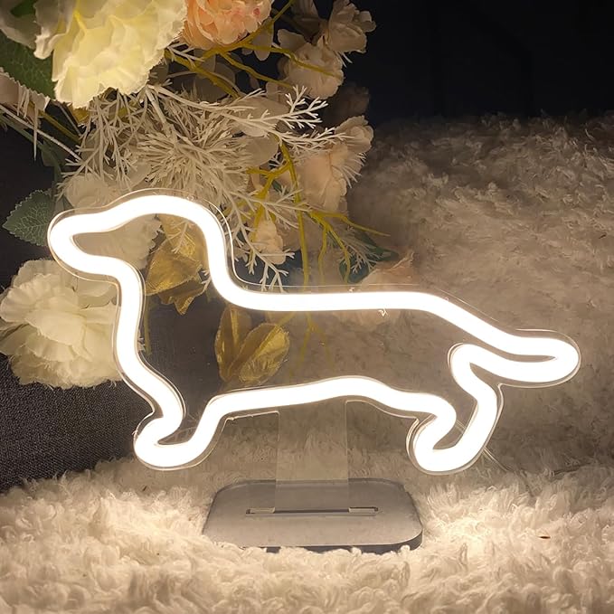 Dog Table Number Neon Sign Desk Lamp Night Light Wedding Letter LED Neon Sign - Image 9