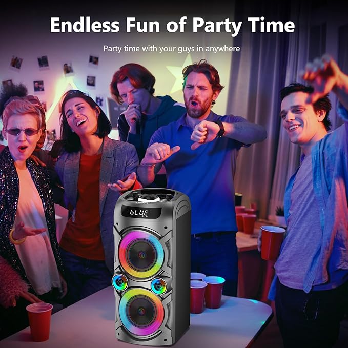 Portable Bluetooth Speaker 100W Big Powerful Wireless Boombox TWS Pairing Loud - Image 7