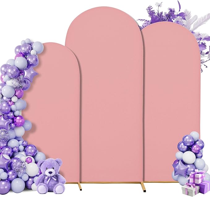 Wedding Arch Cover 4FT 5FT 6FT Arch Backdrop Cover Spandex Fitted Arch Cover by Unknown