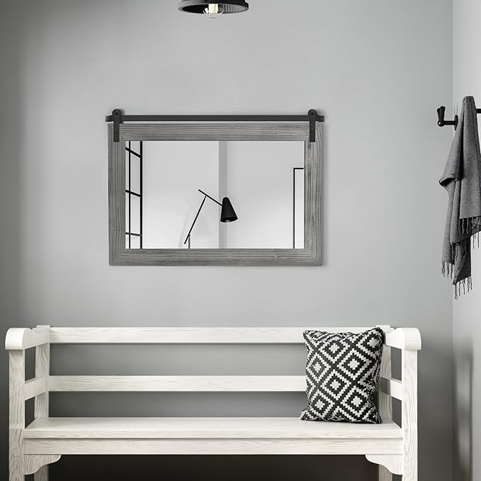COGOOD Farmhouse Barn Door Mirror - Image 3