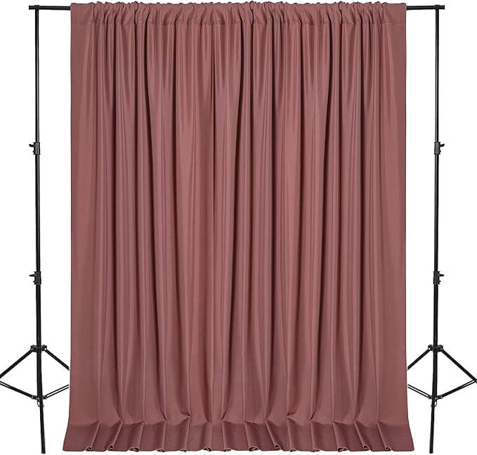 DWCN 10x7 FT Dusty Rose Backdrop Curtains by DWCN