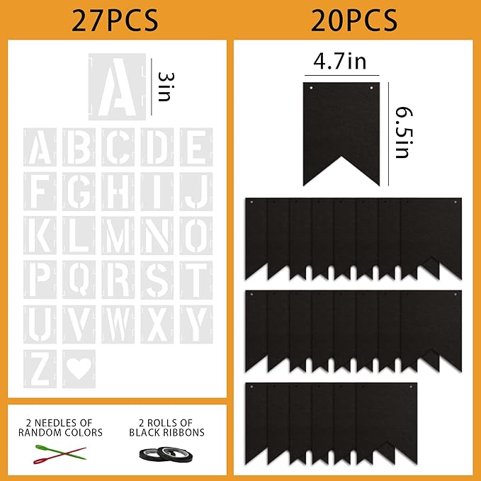 20 PCS Customizable Kraft Banner Set - Image 2