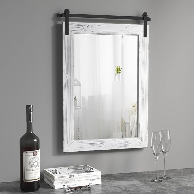 COGOOD Farmhouse Barn Door Mirror - Image 2