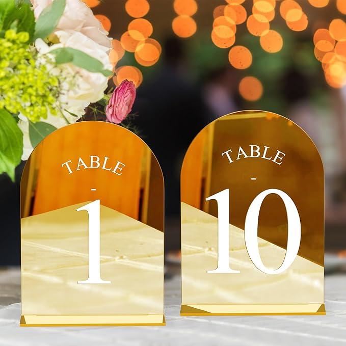 JOYIT Arch Wedding Table Numbers 1-10 by JOYIT