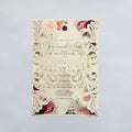 25PCS Pearl Ivory Laser Cut Wedding Invitations Cards by Unknown