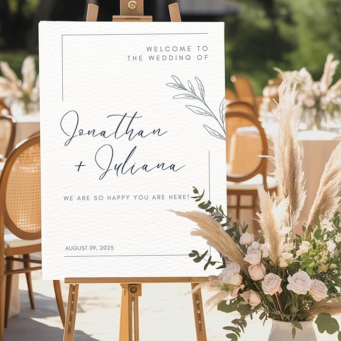 Custom Wedding Welcome Sign for Bridal Party, Engagement, Personalized Welcome - Image 2