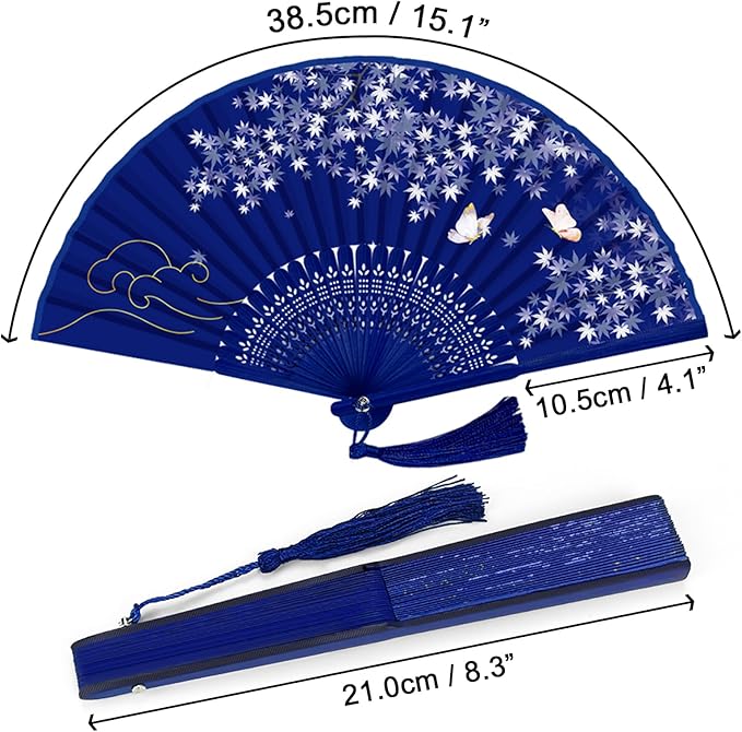 WEARXI Handheld Fan, Chinese Folding Fan - Image 2