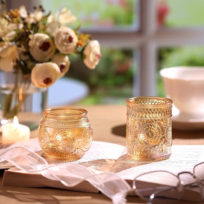 DARJEN 24Pcs Gold Votive Candle Holders - Image 4