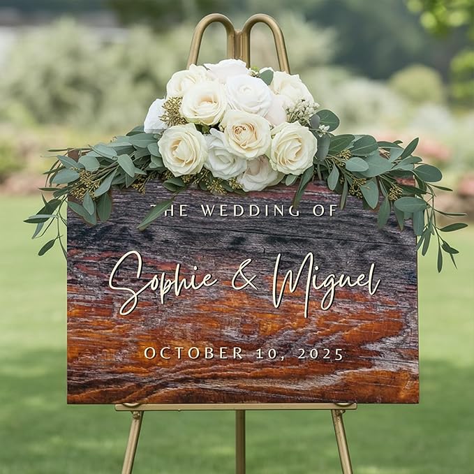 Custom Wedding Welcome Wooden Sign by GiantBigHands