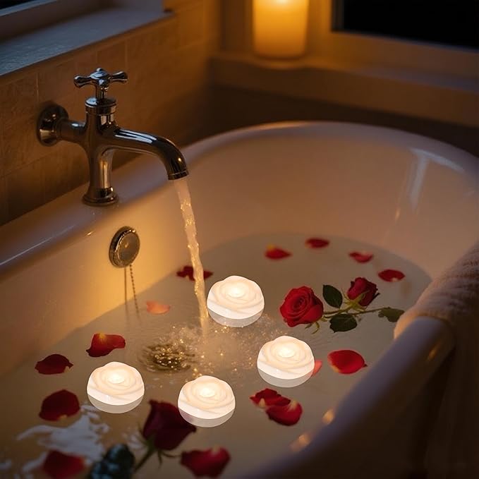 Aignis 6pcs Flameless LED Floating Candles, 120+ Hours Glow Time, Cozy Light - Image 5