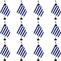 Greece Desk Flag, 12 Pack Greek Table Office Flag by Unknown