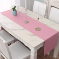 DUALIFE Baby Pink Table Runner 14x72 Inches, Romantic Rose Pink by DUALIFE