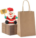 METRONIC Paper Gift Bags 5.25x3.75x8 50Pcs, Christmas Gift Wrap Bags by METRONIC