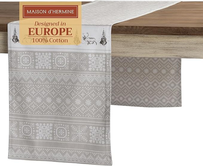 Maison d' Hermine Table Runner 100% Cotton Double Layer Table Runners 108 by MaisondHermine