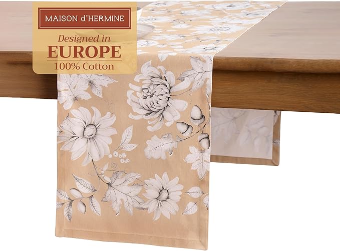 Maison d' Hermine Table Runner 100% Cotton Single Layer Table Runners 108 by MaisondHermine
