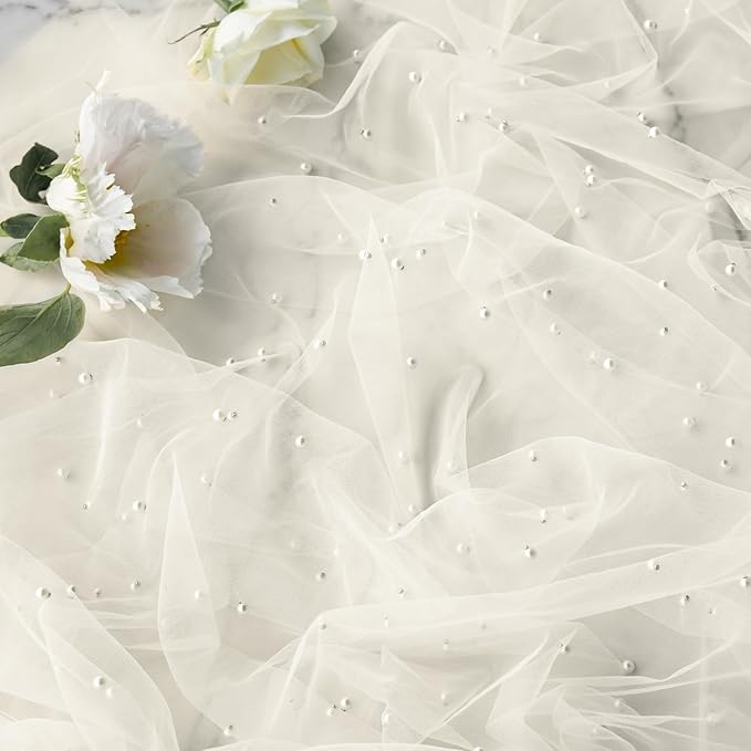 Artoid Mode Pearl Beige Gauze Table Runner 120 Inch 10FT, Seasonal Sheer Dining - Image 6