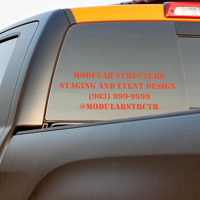 EGD Custom Business Car Decal for Windows or Vans | Personalized Vinyl Stickers - Image 6