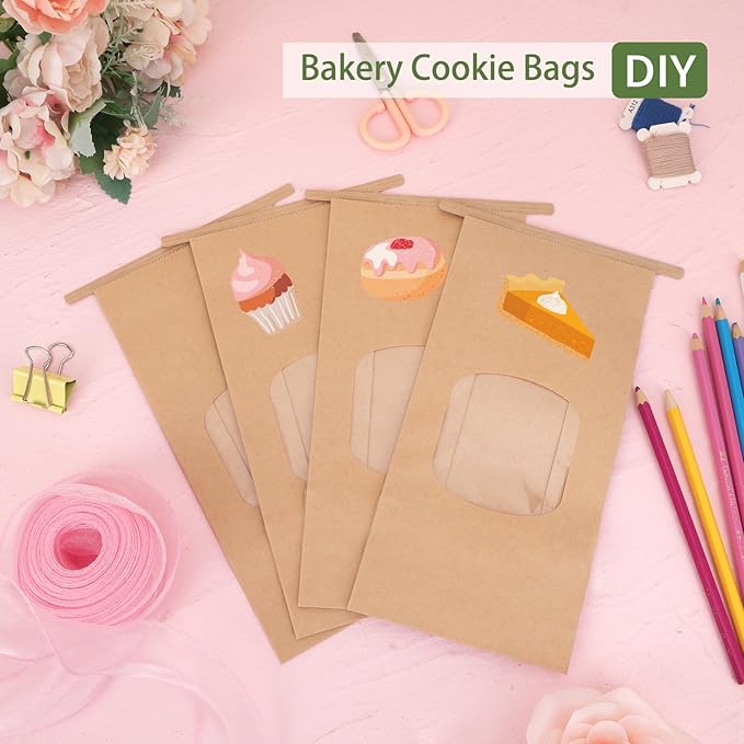 Moretoes 55pcs Medium Bakery Cookie Bags - Image 7