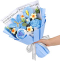 Crochet Flowers Bouquet, Handmade Crochet Flowers Knitted Bouquet, Tulips by KOGYXE