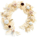 Ling's moment 5FT Artificial Flower Garland Fake Rose Eucalyptus Garland Arch by LingsMoment