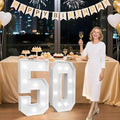 3FT Marquee Numbers 50, Happy 50th Birthday Decorations by Tongjoy