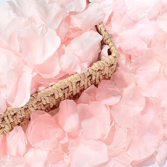 380 Pieces Real Light Pink Rose Petals Dried Rose Flower Petals by VAIPI