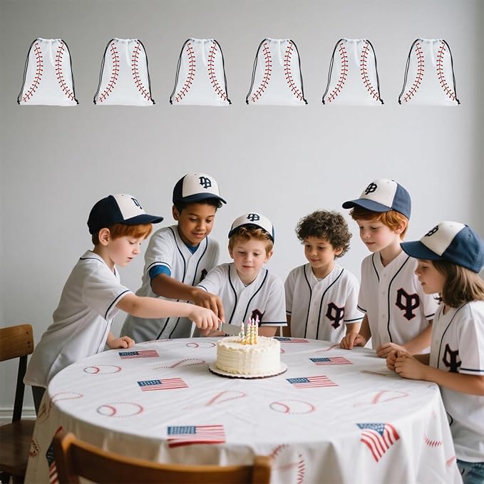 SAOTD 50 Pack Baseball Goodie Bags 7.87x9.84 inch, Party Fvors Gift Treat Snack - Image 6