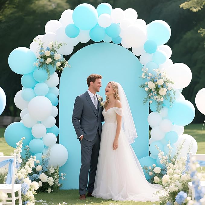 Ledido Wedding Arch Backdrop Cover 6FT 7.2FT Arch Covers 2Set Fitted Stretchy - Image 6
