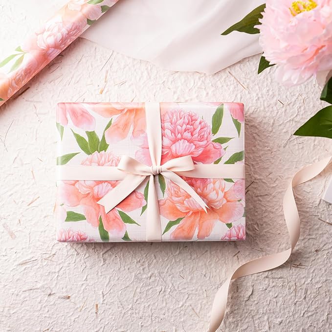 WRAPAHOLIC Floral Wrapping Paper Roll - Image 6