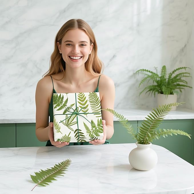 WRAPAHOLIC Fern Wrapping Paper Roll - Image 7
