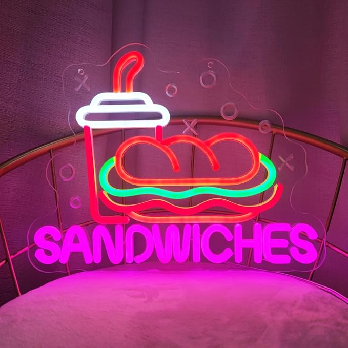 Sandwiches Neon Sign Sandwich Neon Signs by INSNEnNNeonSignsFactory1999