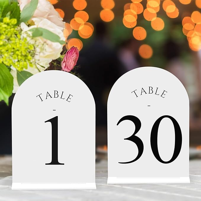 JOYIT Arch Wedding Table Numbers 1-30 by JOYIT